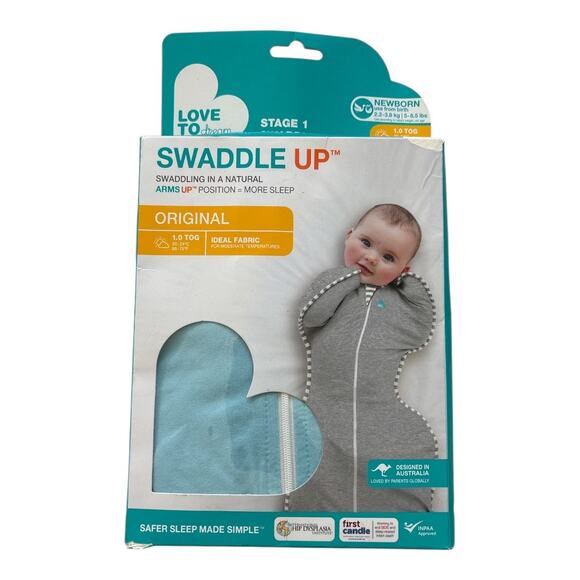 Love to Dream Swaddle UP Self-Soothing Sleep Sack Marine Blue Newborn 5-8.5 lbs. - Picture 1 of 5